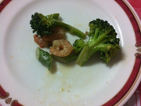 お手軽簡単♬えび&ブロッコリーのゆずこしょう炒め